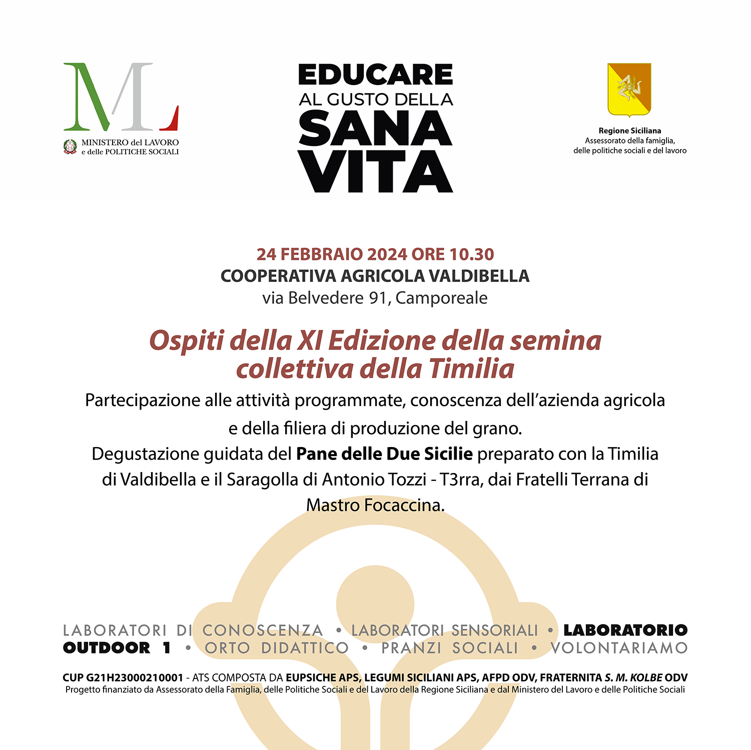 Ospiti della XI Edizione della semina collettiva della Timilia