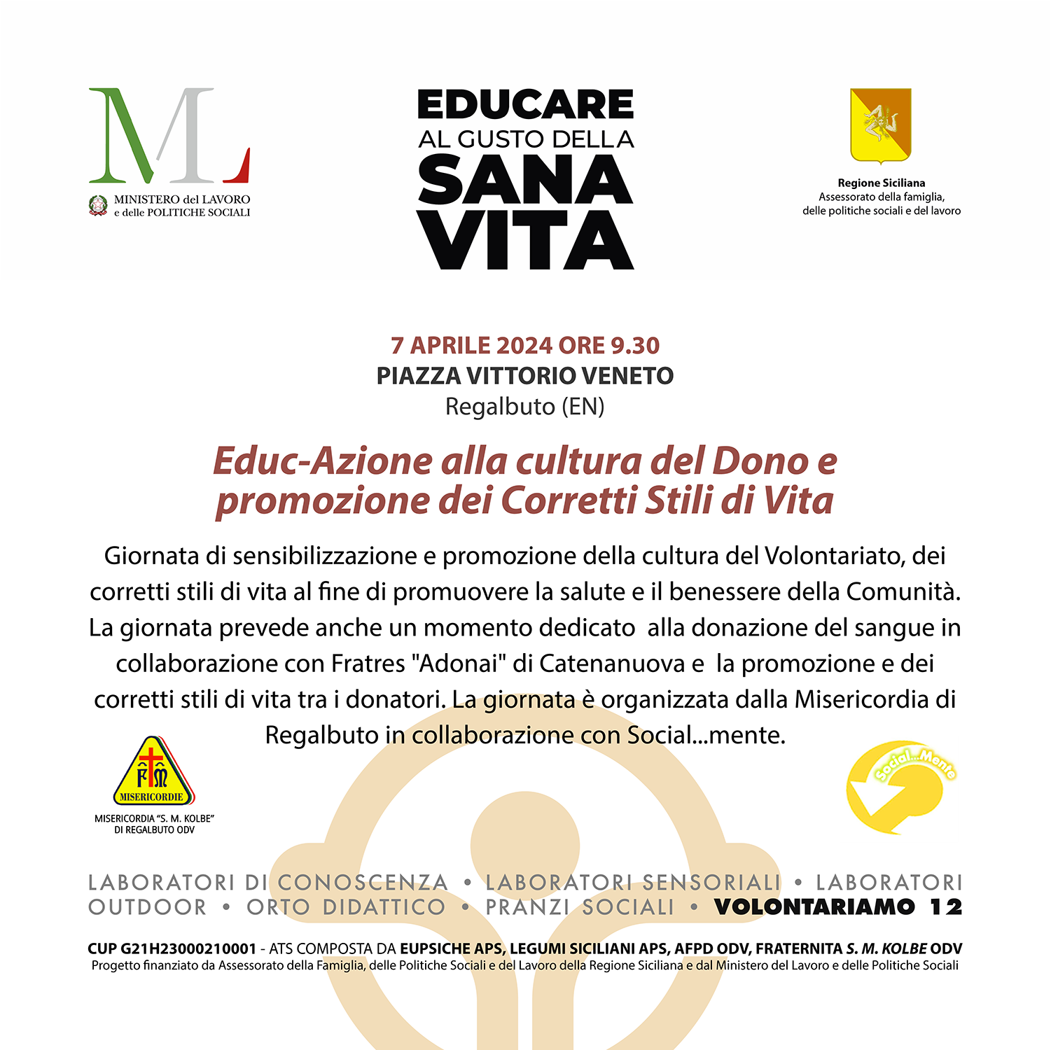 Educ-Azione alla cultura del Dono e promozione dei Corretti Stili di Vita