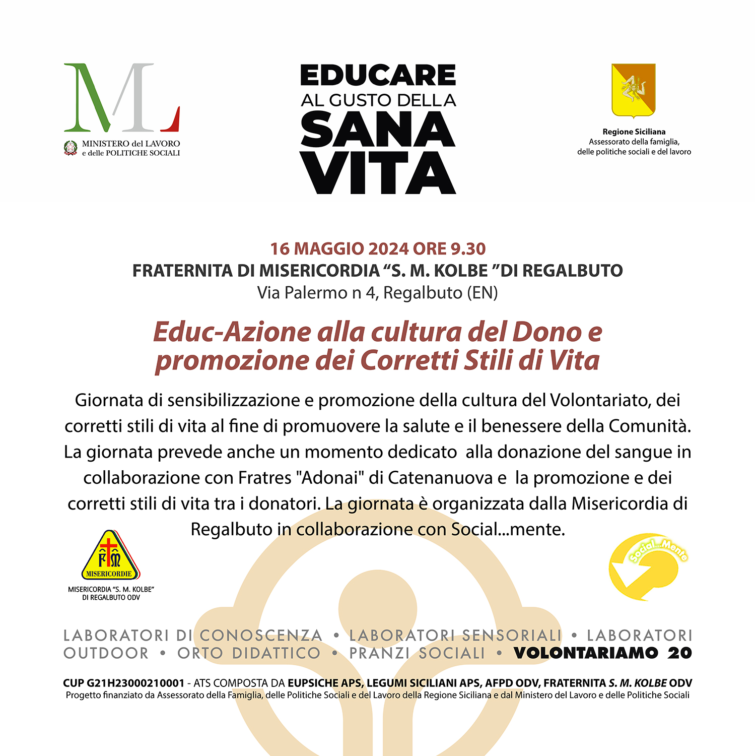 Educ-Azione alla cultura del Dono e promozione dei Corretti Stili di Vita
